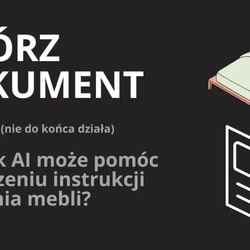 AI tworzy instrukcję montażu łóżka